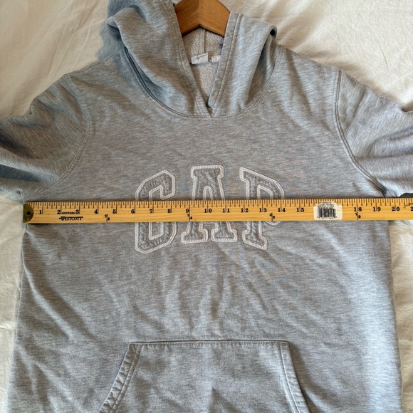 GAP Women’s Heather Gray Pullover Hoodie, Size L - Picture 7 of 8